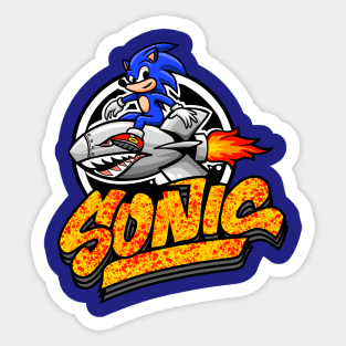 sonic ride rocket Sticker